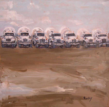 The Fleet Oil on Canvas
