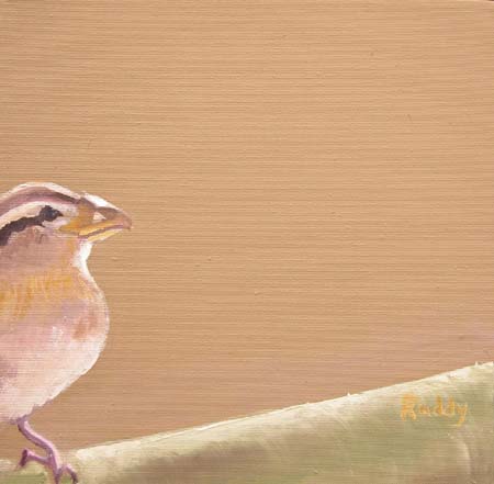 Sparrows #4 Oil on Canvas