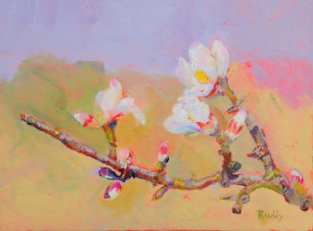 Almond Blossoms Oil on Canvas