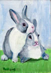 Easter Rabbit #4 Oil Painting